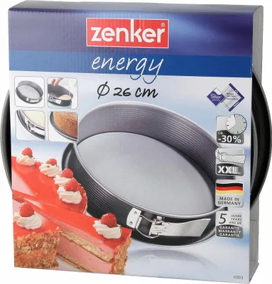 Immagine prodotto di Teglia a forma di molla con base piatta e protezione anti-fuga Energy, Ø 26 cm