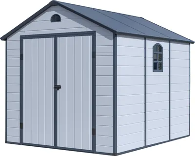 Obrázok produktu pre G21 Záhradný domček G21 Boston 670 - 241 x 278 cm, plastový, svetlo šedý G21-6390075