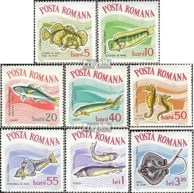 Produktbild von Briefmarken Rumänien 1964 Mi 2280-2287 (kompl.Ausg.) postfrisch Fische