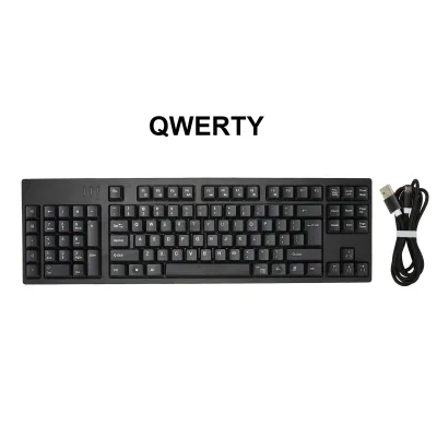 Obrázok produktu pre Klávesnica pre ľavákov, 109 kláves, micro-USB, ergonomické rozloženie, plug-and-play, kancelárska klávesnica pre podnikateľov, účtovníctvo, dizajnérov
