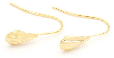 Produktbild von Vintageparts Ohrhaken mit Aufhängung und 18K Goldbeschichtung 2 Stück