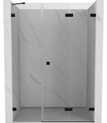 Obrázek produktu pro Mexen Lunar-F sprchové dveře skládací pravé 130 cm, transparentní, černé - 836S-130-050-70-00-P