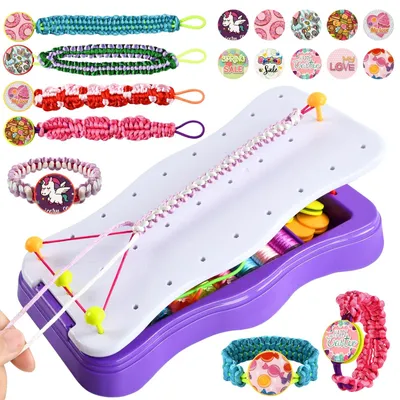 Immagine prodotto di Kit per creare braccialetti di amicizia, ideale per bambine