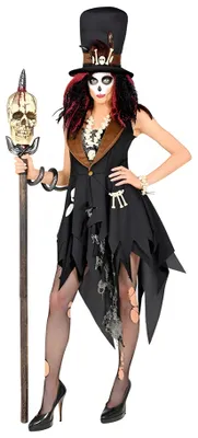 Zdjęcie produktu dla Kostüm Voodoo Priestess Kleid Hut Gr. S, Widmann