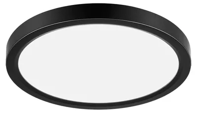 Obrázek produktu pro Kulaté LED stropní svítidlo – ultratenké stropní svítidlo 36 W – 30 cm – 6000 K studená bílá – vodotěsné – černé