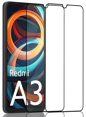Obrázek produktu pro 2-balení Xiaomi Redmi A3 Ochranné sklo na displej - Tvrzené sklo 9H - Super kvalita 3D