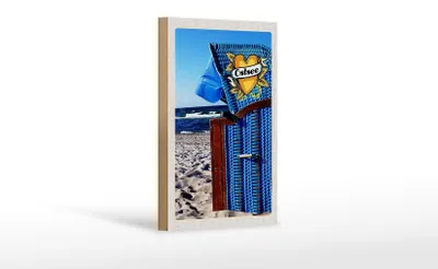 Produktbild von Holzschild Reise 12x18 cm Ostsee blau Küste Strand