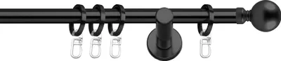 Produktbild von SN Deco - Stilgarnitur Venedig, 16 mm, 1-lauf schwarz, 300 cm (2x150 cm inkl. Verbinder)