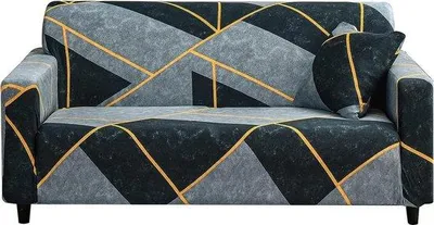 Produktbild von Famanu Stuhlbezug Elastisch Antirutsch - Modernes Design mit Muster