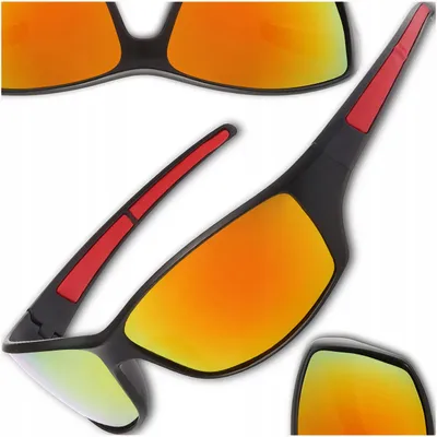 Produktbild von EdiBazzar Sport Sonnenbrille polarisiert UV400 Spiegelglas Herren