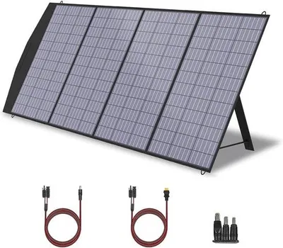 Obrázek produktu pro Lehká solární nabíječka 200 W – přenosná solární nabíječka pro venkovní použití, kempování a cestování
