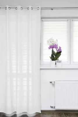 Obrázok produktu pre Eyelet šatka Okenná záclona biela 145x250cm Záclona šatka Dekoratívna šatka