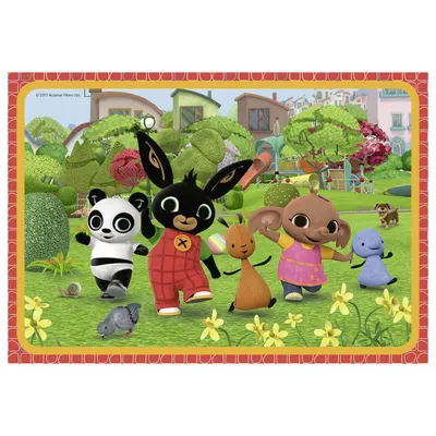 Produktbild von 2 x 24 Teile Ravensburger Kinder Puzzle Bing Bing und seine Freunde 07821
