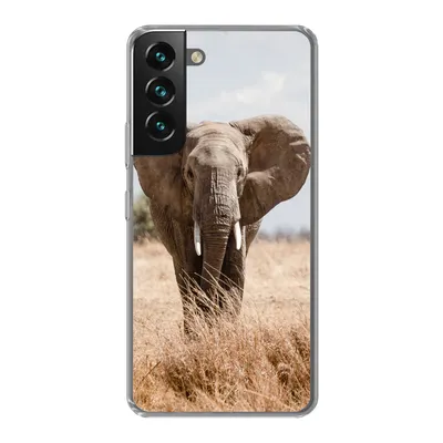 Produktbild von MuchoWow® Handyhülle Schutzhülle Hülle für Samsung Galaxy S22 Elefant - Natur - Tiere - Porträt Silikon Softcase Handy Hülle - Mobiltelefonhülle
