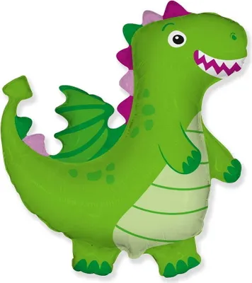 Image de Godan ballon de baudruche dragon vert fête d'anniversaire 24