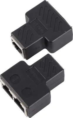 Zdjęcie produktu dla 2 SZTUK 3,5MM męski 3-kanałowy rozdzielacz sieciowy RJ45 8-żyłowy rozdzielacz sieciowy POE