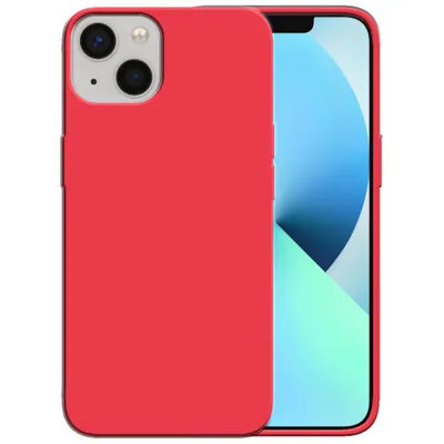 Produktbild von Smartphonica Silikonhülle für iPhone 13 Hülle mit weicher Innenseite - Rot