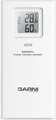 Obrázek produktu pro GARNI GARNI056H, Venkovní, Snímač tepoty a vlhkosti, Volně stojící, -20 - 60 °C, Bezdrátový, 1 - 99%