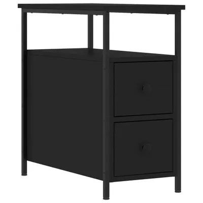 Produktbild von Nachttisch Schwarz 30x60x60 cm Holzwerkstoff