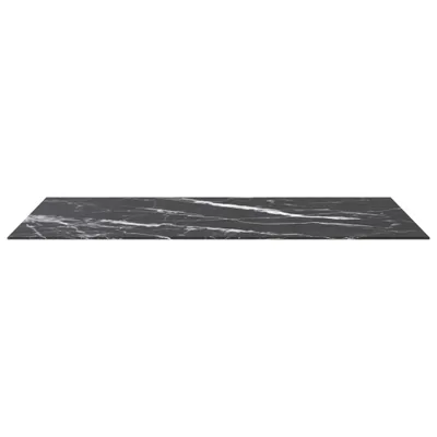 Obrázek produktu pro vidaXL Stolová deska černá 120x65 cm 8 mm tvrzené sklo mramorového vzhledu