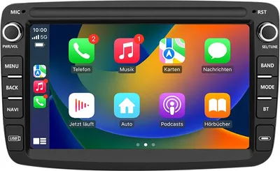 Produktbild von Android Autoradio 7 Zoll 64 GB für Dacia Duster/Logan/Sandero/Dokker (2012–2021) mit CarPlay & Android Auto Navigation & Bluetooth