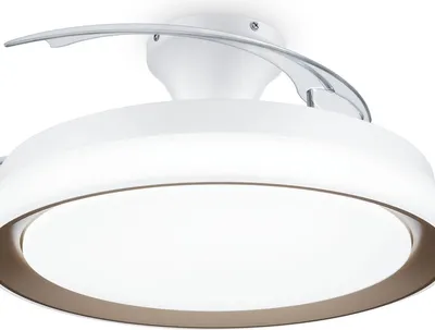 Produktbild von Philips Bliss Deckenventilator mit Beleuchtung, 35+28W, Haushalts-Lamellenlüfter, Gold, Zimmerdecke, Metall, Kunststoff, 51 cm, IP20