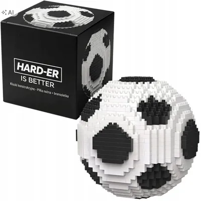Produktbild von Fußball Bausteine 864 Teile Zum Bauen Eines Ballmodells Aus Mini Bausteinen Für Kinder Jugendliche Und Erwachsene