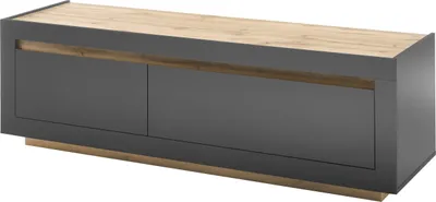 Produktbild von LIVOJO M11 Wohnzimmer Lowboard breit 180 x 56 x 50 cm Anthrazit & Wotan Eiche