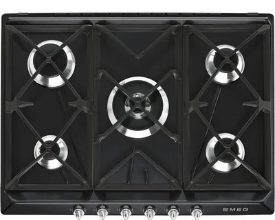 Image de Smeg Victoria SR975NGH plaque Noir Intégré 68.5 cm Gaz 5 zone(s)