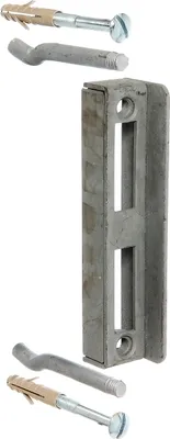 Immagine prodotto di Alberts 410889 Arresto per serrature, zincato a caldo, altezza: 172 mm, profondità: 40 mm, set da 2
