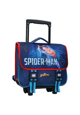 Produktbild von Spiderman Trolley Rucksack 38x31x15 cm mit Teleskopgriff und Schultergurten für Kinder
