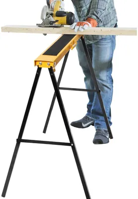 Produktbild von klappbock 2er set, Klappbock Klappbar Gerüstbock-Set Arbeitsbock aus Eisen, Unterstellbock Stützbock 125 kg Belastbar