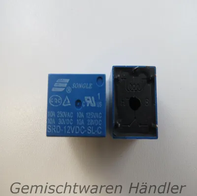 Image de Relais 12V DC pour commutation vers 250V AC ou 30V DC. Carte relais, platine relais SRD-12VDC-SL-C