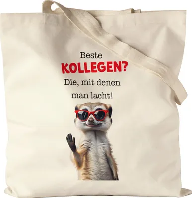 Produktbild von Beste Kollegen? Die mit denen man lacht Jutebeutel Abschied Kollege Verabschiedung Jobwechsel