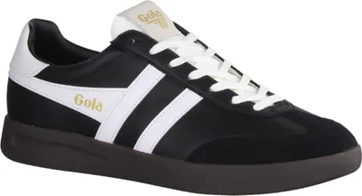 Produktbild von Gola Cyclone CMB743 Herrensneaker, Leder, Black/White, Wechselfußbett - Herrenschuhe Sneaker / Schnürschuh, Schwarz, leder