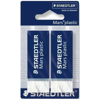 Image de STAEDTLER® 52650 BK2D Gomme en plastique Mars BK