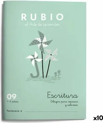 Productafbeelding van Schrijf- en kalligrafieboek Rubio, formaat A5, Spaans (10 stuks)