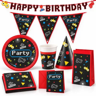 Produktbild von Gaming Party XL Partyset zum Kindergeburtstag
