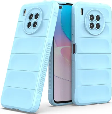 Produktbild von Huawei Nova 8i Hülle, Weich TPU Silikon Stossfest Anti-rutsch Schutzhülle für Huawei Nova 8i Blau