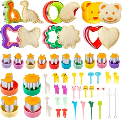 Produktbild von Ausstechformen Set für Brot Obst Gemüse und Kuchen 96 Stück