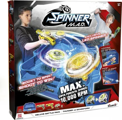 Produktbild von Silverlit Spinner M.A.D. Deluxe Battle Pack, Wirbelkreisel, 6 Jahr(e)