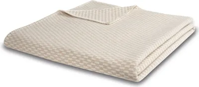 Produktbild von Biederlack Plaid mit Zierstich  Farbe Nature Größe 150 x 200
