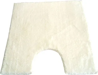 Produktbild von Sanwood WC Vorleger mit Ausschnitt Toilettenvorleger Klovorleger Teppich 60x60cm Ava jasmin