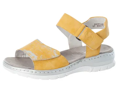 Produktbild von Rieker Damen Sandalen Sandaletten 66973-69, Größe:39 EU, Farbe:Gelb