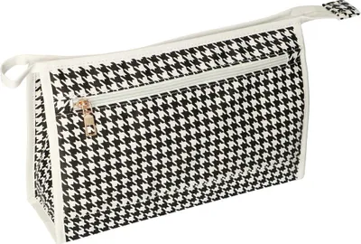 Zdjęcie produktu dla Podróżna kosmetyczka z wzorem w pepitkę, 30 cm x 19,5 cm