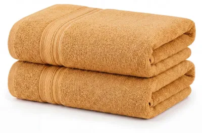 Imagen del producto de Juego de dos toallas para manos, de algodón y poliéster, de secado rápido, para el baño