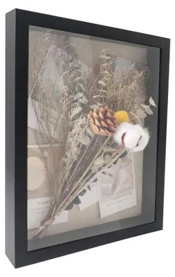 Productafbeelding van Zwarte 3D-fotolijst, schaduwdoos, 11x14 cm, voor herinneringen