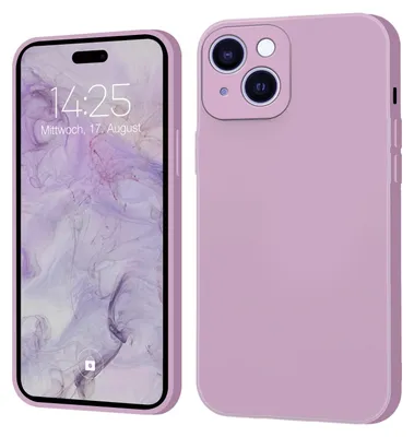 Produktbild von Hülle für Apple iPhone 15 Plus Case Cover Bumper Smartphone Softgrip Schutzhülle Farbe: Lila