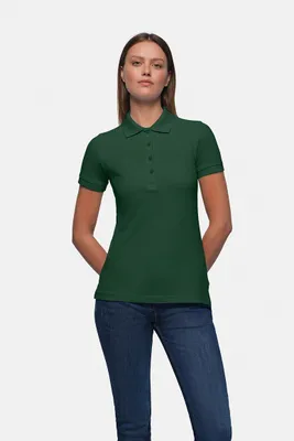 Produktbild von HAKRO Classic Polo Damen 110 tanne, 2XL
