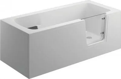Produktbild von Aqua For You | Badewanne - AVO Wanne - 140x70 cm - Weiß - Für Menschen mit Behinderung - Mit Tür und antibakterieller Beschichtung - mit Verkleidung